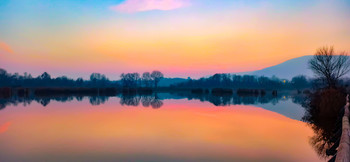 Torbiere del Sebino - Riflessi al Tramonto / Le luci della sera riflesse in un angolo di paradiso