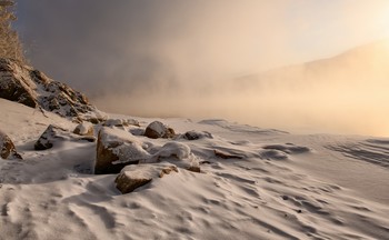 Рассветные камни на Енисее. / Рассвет на Енисее.