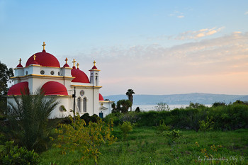 Orthodox Monastery of the Holy Apostles at Capernaum / Sea of Galilee in Israel