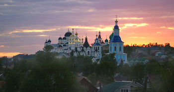 Вечерний взгляд / Арзамас. Вид на центр города с восточной окраины.