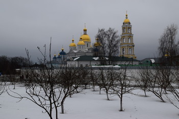 Крещенское утро у монастырских стен / Утро 19/01/2020 у стен Оранского Богородицкого мужского монастыря в селе Оранки , Богородского района, Нижегородской области.