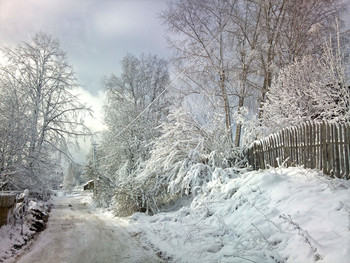 После снегопада / вологодская область