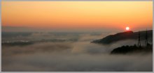 Утренний туман над долиной Дона / Самый рассвет, вид из палатки:)