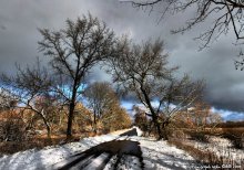 Der Himmel des Winters / 3 кадра книжной ориентации с рук.