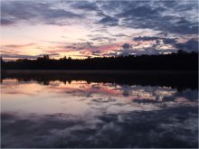 Сказочный закат / Летний закат на моём любимом озере