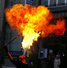 Fire Man / Откритие театрального фестиваля &quot;Золотой Лев 2008&quot;. Львов.