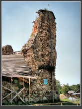 Фрагмент замка / замок в деревне Крево