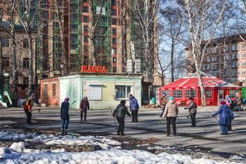 Прощальный аккорд зимы / тренинг по скандинавской ходьбе