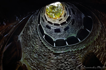 The well / The Initiation well in the Quinta da Regaleira, Sintra, Portugal