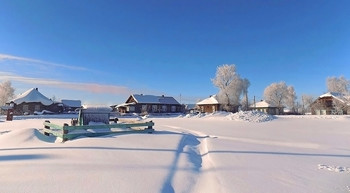 Сибирский февраль / Томская область, село