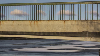 Облачно / облака, мост и вороны