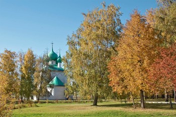 Осень на Куликовом Поле / Храм Сергия Радонежского осенью