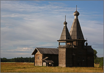 Церковь Иоанна Златоуста / Каргполье, деревня Саунино.