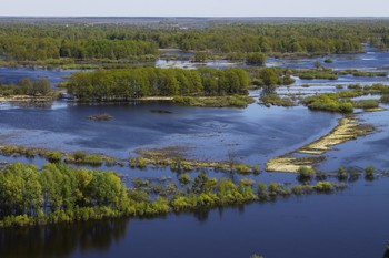 Весеннее половодье на реке Клязьма в Вязниках (Владимирская область) / Весеннее половодье на реке Клязьма в Вязниках (Владимирская область)