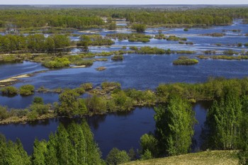 Весеннее половодье на реке Клязьма в Вязниках (Владимирская область) / Весеннее половодье на реке Клязьма в Вязниках (Владимирская область)