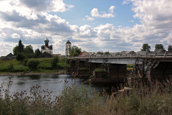 Ряжевый мост в Измайловской / Измайловская, Каргополье. Архангельская область.