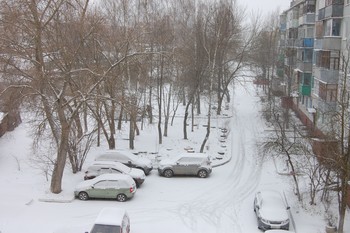 Зима вернулась в Калугу / Калуга, 1 апреля 2020 года