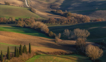 Тосканский этюд / Осенняя зарисовка долины Валь д ' Орча.