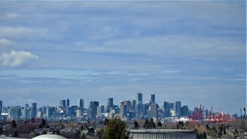 &nbsp; / from Burnaby the view of the city during COVID 19