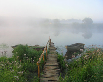 Перед рассветом / Река Нерль