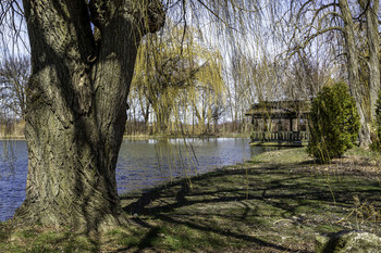 &nbsp; / This very nice shelter was down by the pond