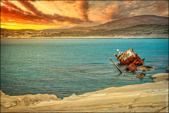 &nbsp; / Shipwreck, Milos island, Greece
