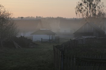 туман / Беларусь деревня