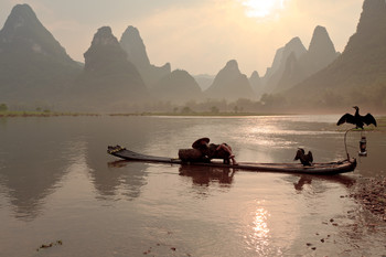 ПЕРЕКУР С ДРЕМОТОЙ РЕКА ЛИ / Китай. Река ЛИ.