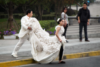 Про тапочки / Свадебная фотосессия в Шанхае