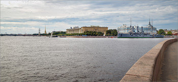 Вид на Петровскую и Петроградскую набережные / ***