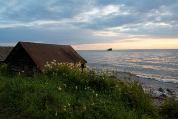 долгий летний день... / лето, вечер, Карелия, Онежское озеро.