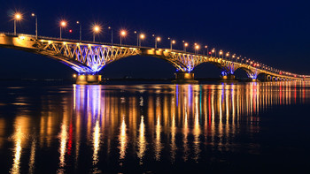 2800 / Мост через Волгу, соединяет Саратов и Энгельс