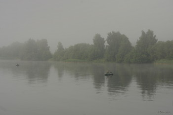 когда туман... / Волга..утро...