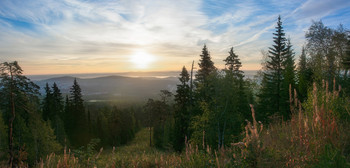 Утренняя панорама / Утро в горах