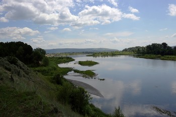 Протока Енисея / Протока Енисея в Минусинском районе.