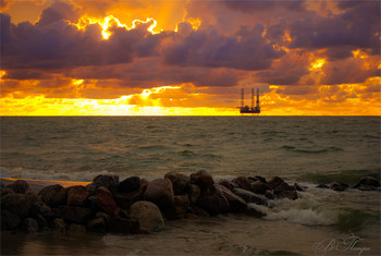 Закат в Зеленоградске / Балтийское море