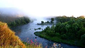 утреннее / река Красивая Меча, утро