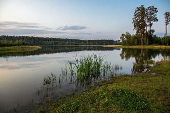 Вечер на Большом лебяжьем / озеро Большое лебяжье,Татарстан