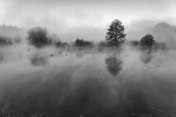 Туман / Осенний туман над рекой