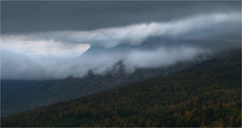 &nbsp; / гора Черногор в тумане
