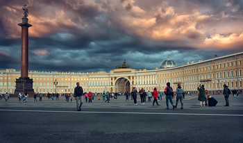 Вот так серый город закат выкрасил в розовый.. / That's how the gray city, the sunset managed to turn pink.