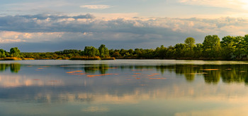 Закат на озере / Баластное озеро