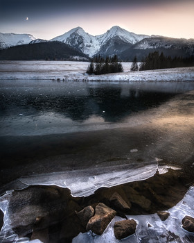 &nbsp; / Small pond under the mountains. Really beautiful and peaceful place with first ice of last year winter. :)