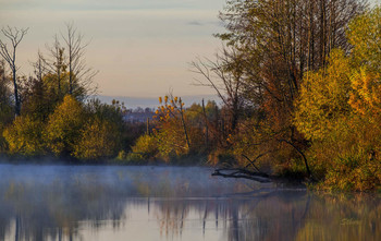 Утренний Омут. / Осенний пейзаж.