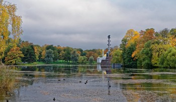 Хмурое утро. / Екатерининский парк.Пушкин.