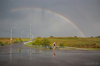 rain man / Подмосковье. После дождя.. неожиданно, вместо машин он выбежал...