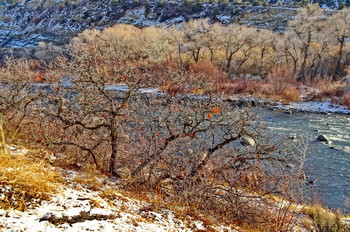 узоры Анимас / Animas River, Durango, city, Colorado, USA