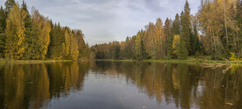 Осень на воде / Учинское водохранилище