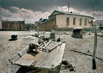 телега и дом / Быт горного Кыргызстана