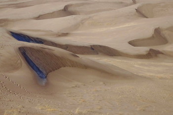 иней на песке.. / -13 в Националном парке &quot;Great Sand Dunes&quot; в Колорадо, США